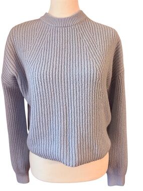 BP. Light Blue Crew Neck Cropped Sweater Size M